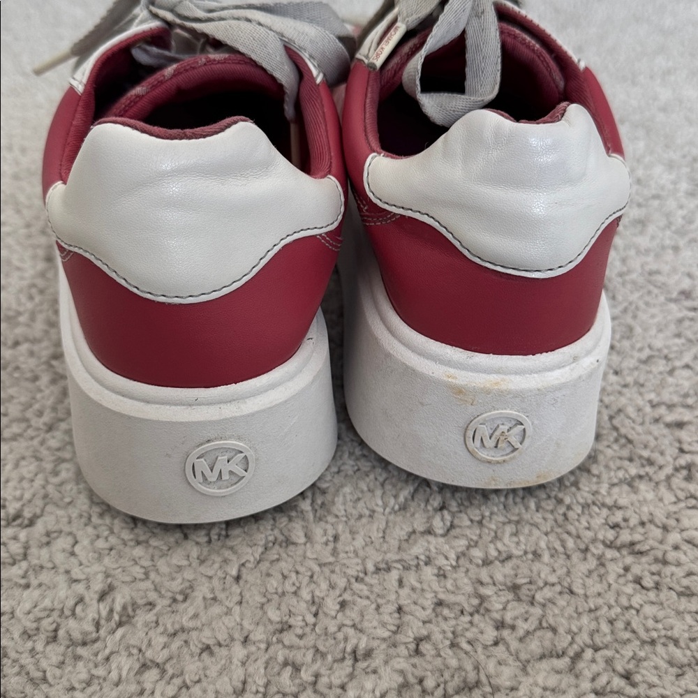 Michael Kors Romey Logo Jacquard Platform Sneaker, Rose Color - Size 6.5 - Picture 5 of 8